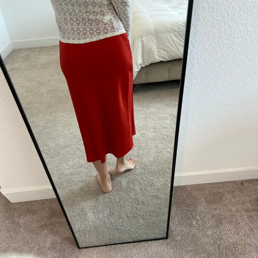 A-new-day Women's Orange Skirt